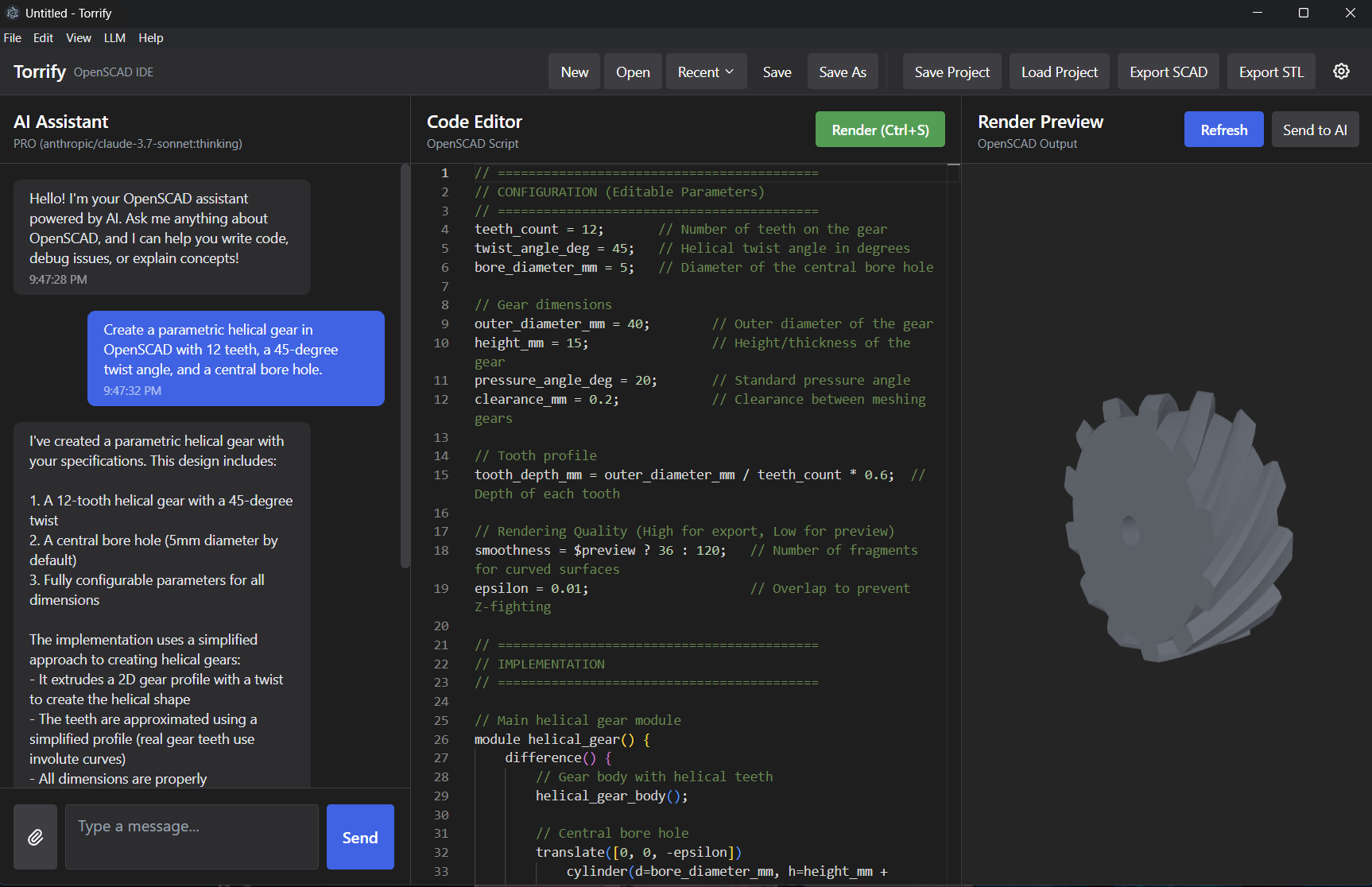 Torrify IDE screenshot